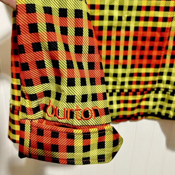 Burton Dryride  Men’s Size XL Yellow and Red Plaid Ski And Snowboard Jacket - Picture 5 of 7